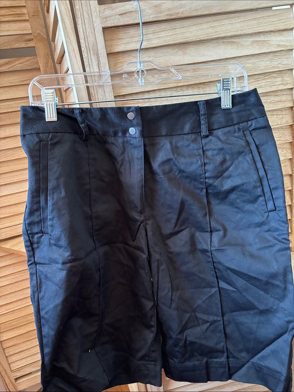 Liz Claiborne Black High-Waist Tailored Shorts 8